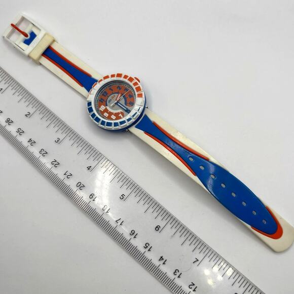 Y2K Blue Flik Flak Men's Watch - Picture 4 of 5